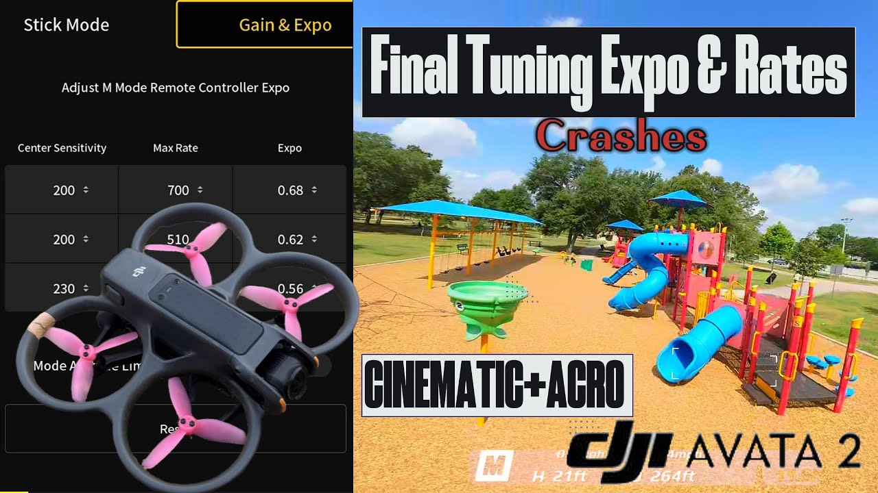 DJI Avata 2 Final Tune Expo & Rates + Crash &mdash; ручной режим FPV Freestyle