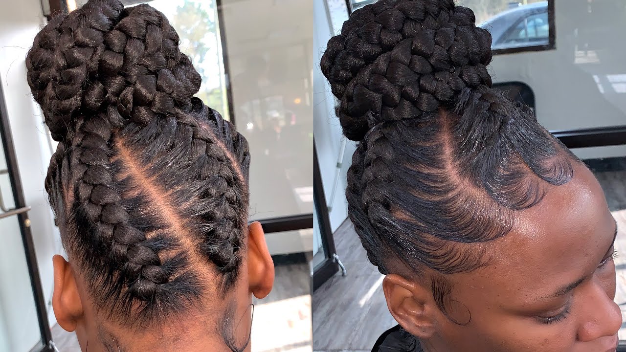 ⚡️Goddess Braid Updo Bun✨ Short Video Clip