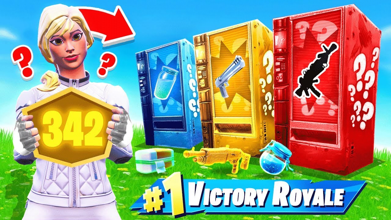 Can I WIN With ONLY VENDING Machines? (Ranked Fortnite)