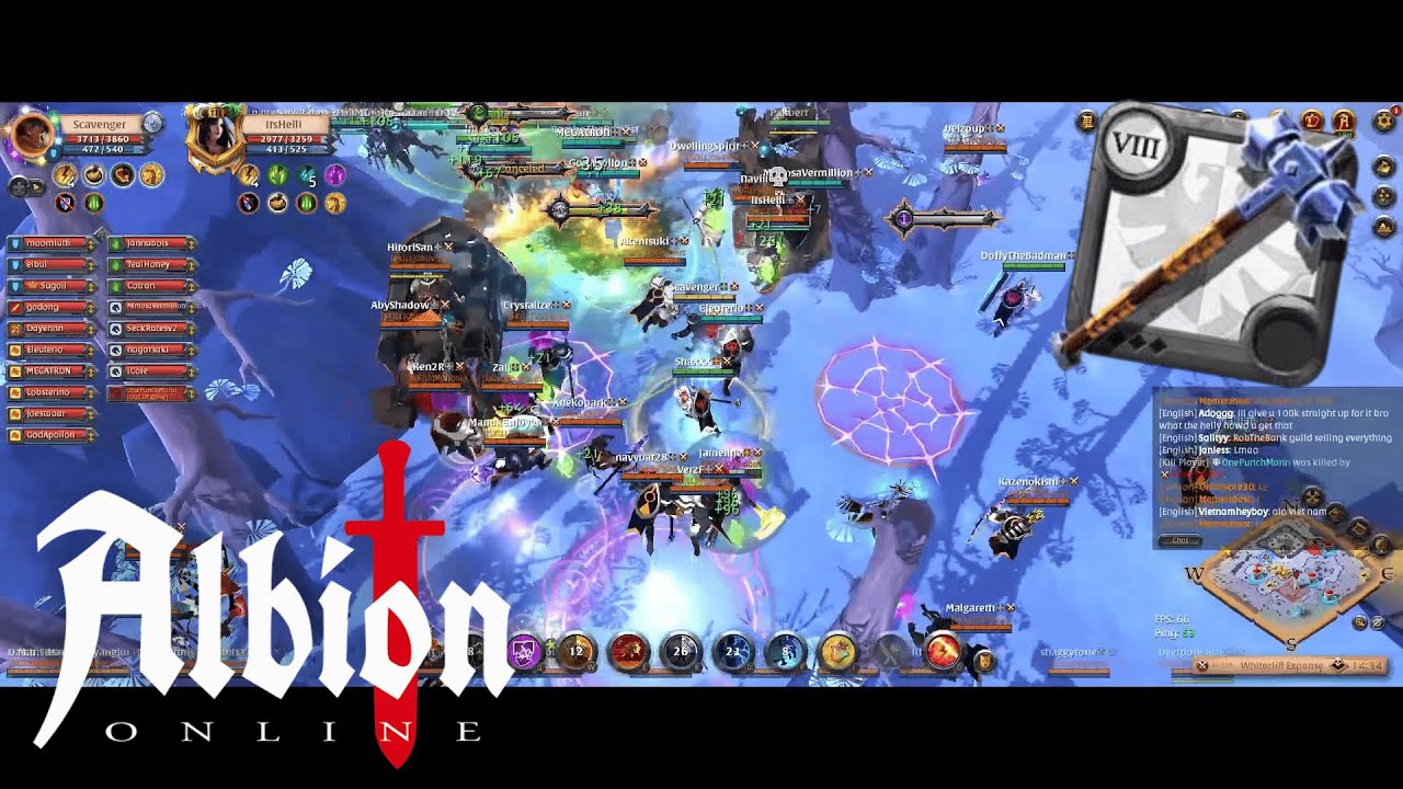 Outnumbered Fight | Great Hammer (Defensive Tank) | Albion Online