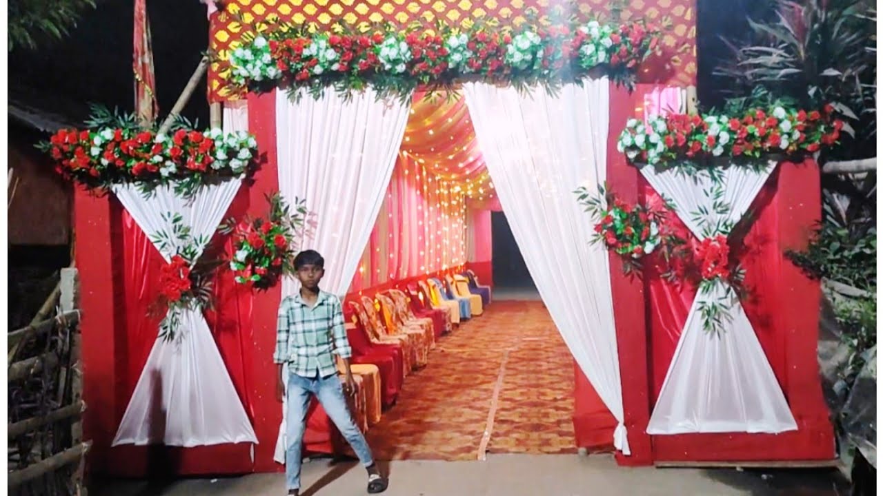 Hasimara Wedding decoration,#pandal #wedding #wedingcollection #stagedecoration #trandingshorts
