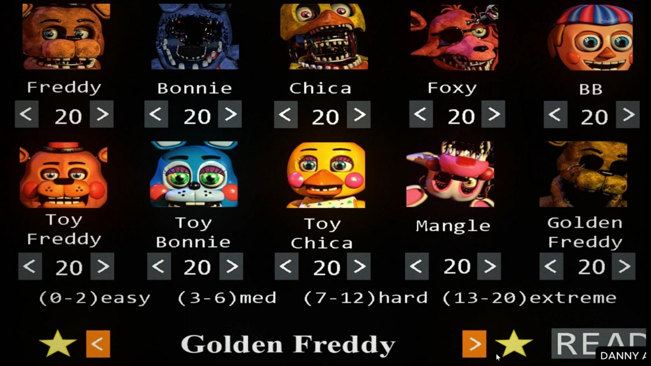 COMO PASAR EL 20202020 Golden Fredy Five Nights At Fredy`s 2 Noche 7 Extreme Dificulty