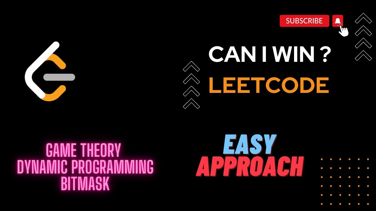 Can I win ?  Dynamic Programming , Bitmask Easy Approach Explanation #leetcode #leetcodesolution