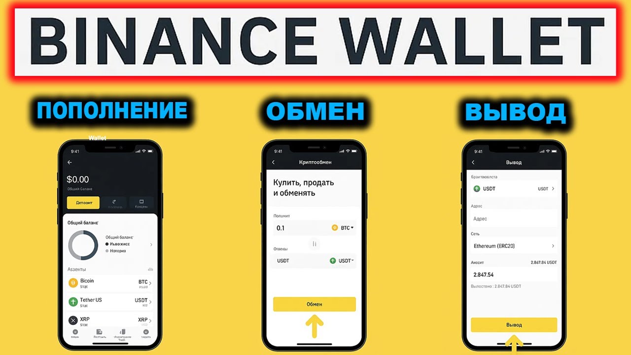 Binance Wallet полная инструкция: как пополнить кошелек, как обменять криптовалюту и вывести деньги