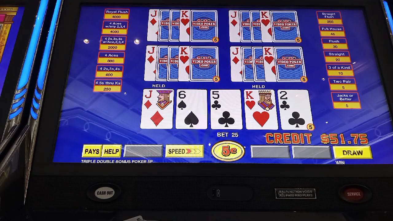 No volume 5 cards triple double bonus at Montego Bay in Wendover Nevada 