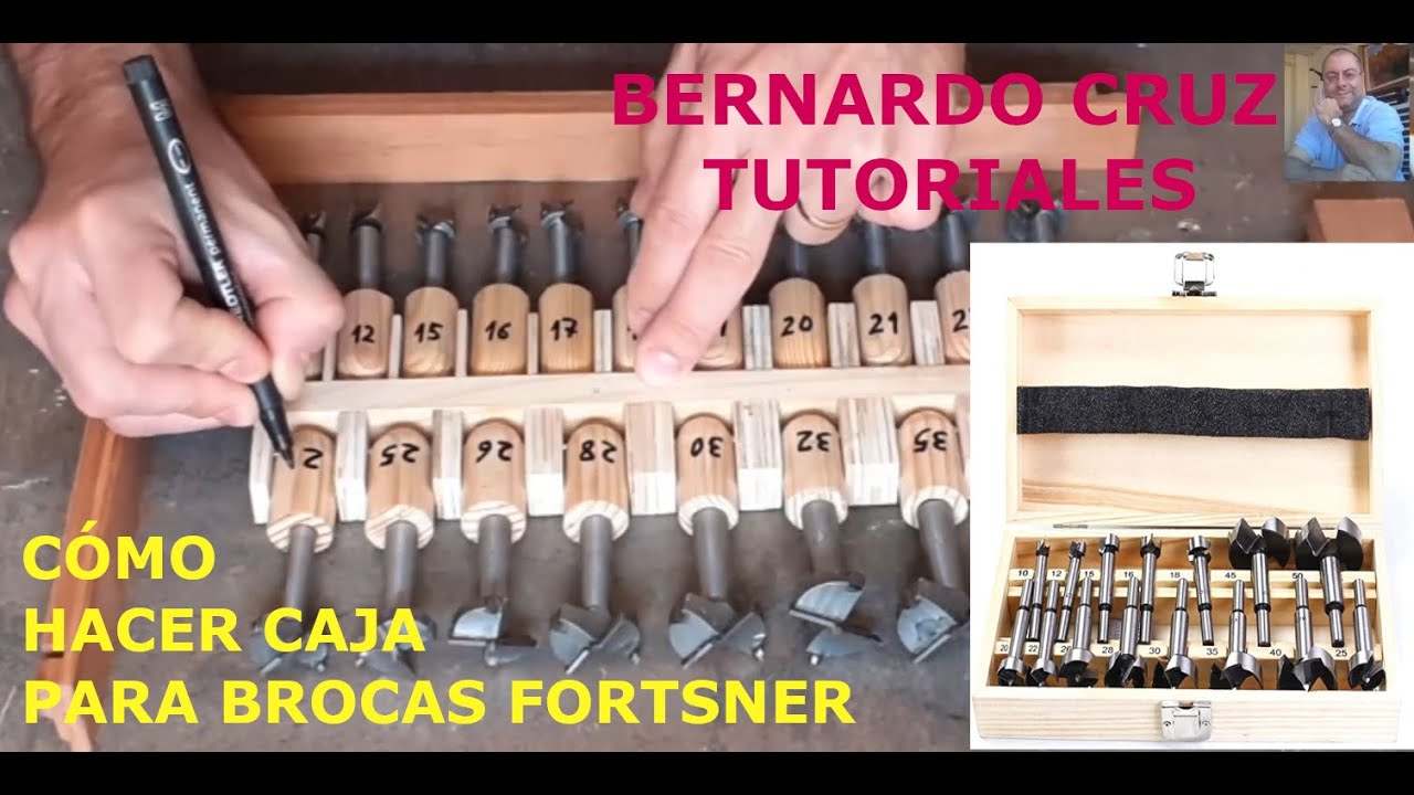 Como hacer caja para brocas Fortsner - No te lo pierdas - No veras nada parecido en Internet