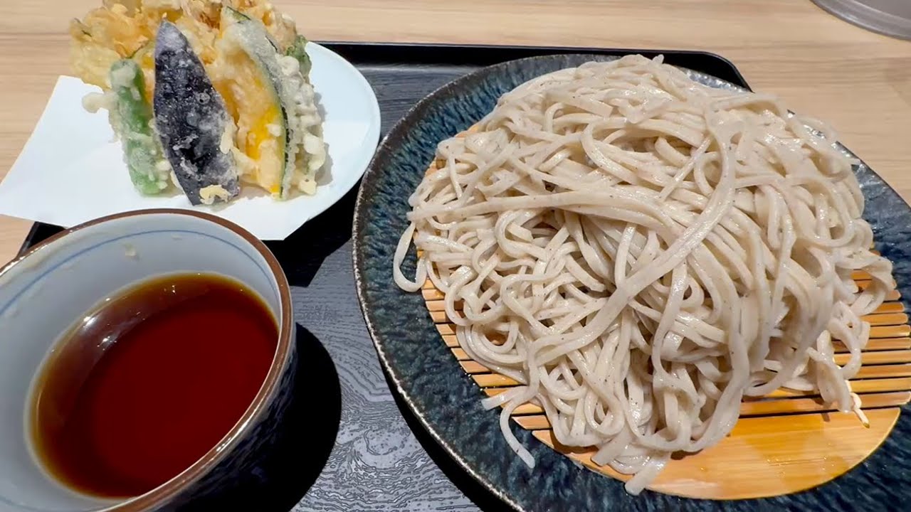 【稲田堤】「花景の湯 - 美食ノ極」天ぷら蕎麦