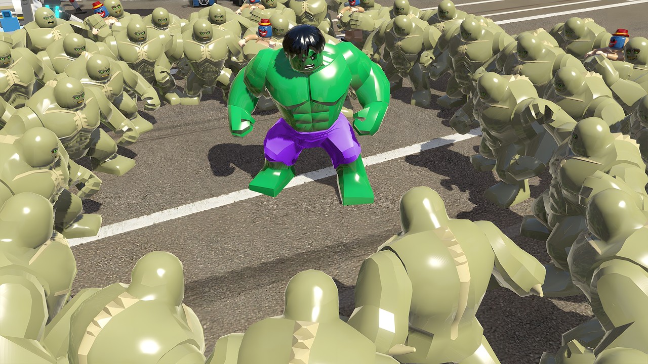 Hulk vs 100 Abominations! Epic Lego Marvel Superheroes Battle &ndash; Hulk Transformation & Smash