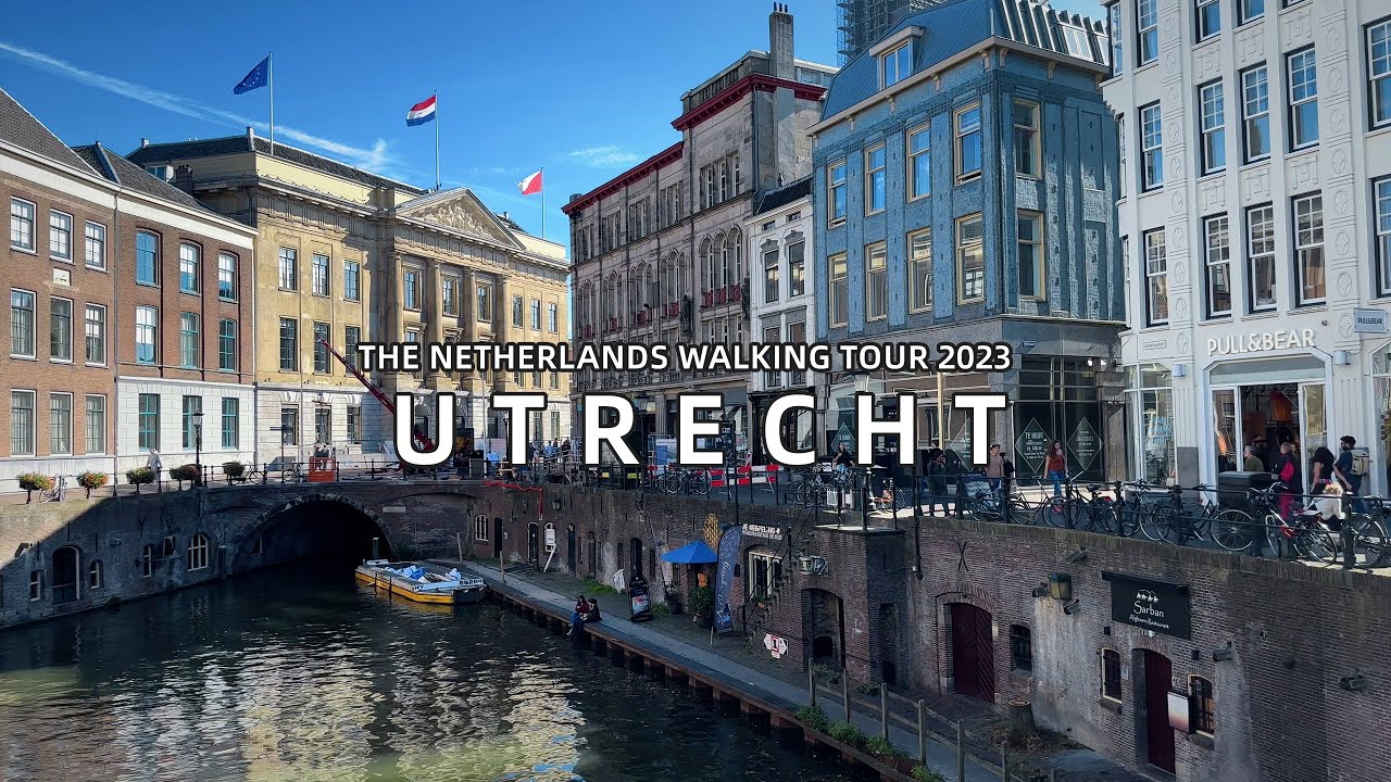 4K Utrecht ,The Netherlands, city Walk 2023
