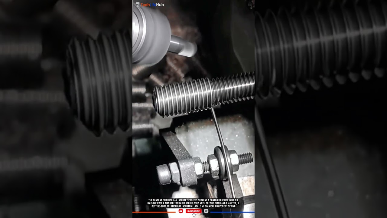 Innovation Technology Spring Coiling: Precise Pitch, High Efficiency, Uniform Quality #tech