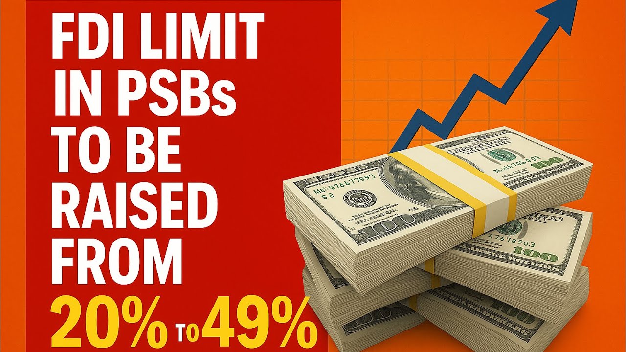 &ldquo;Foreign Money Floods Indian Banks! 💸 FDI Limit Now 49% | Full Explained&rdquo;