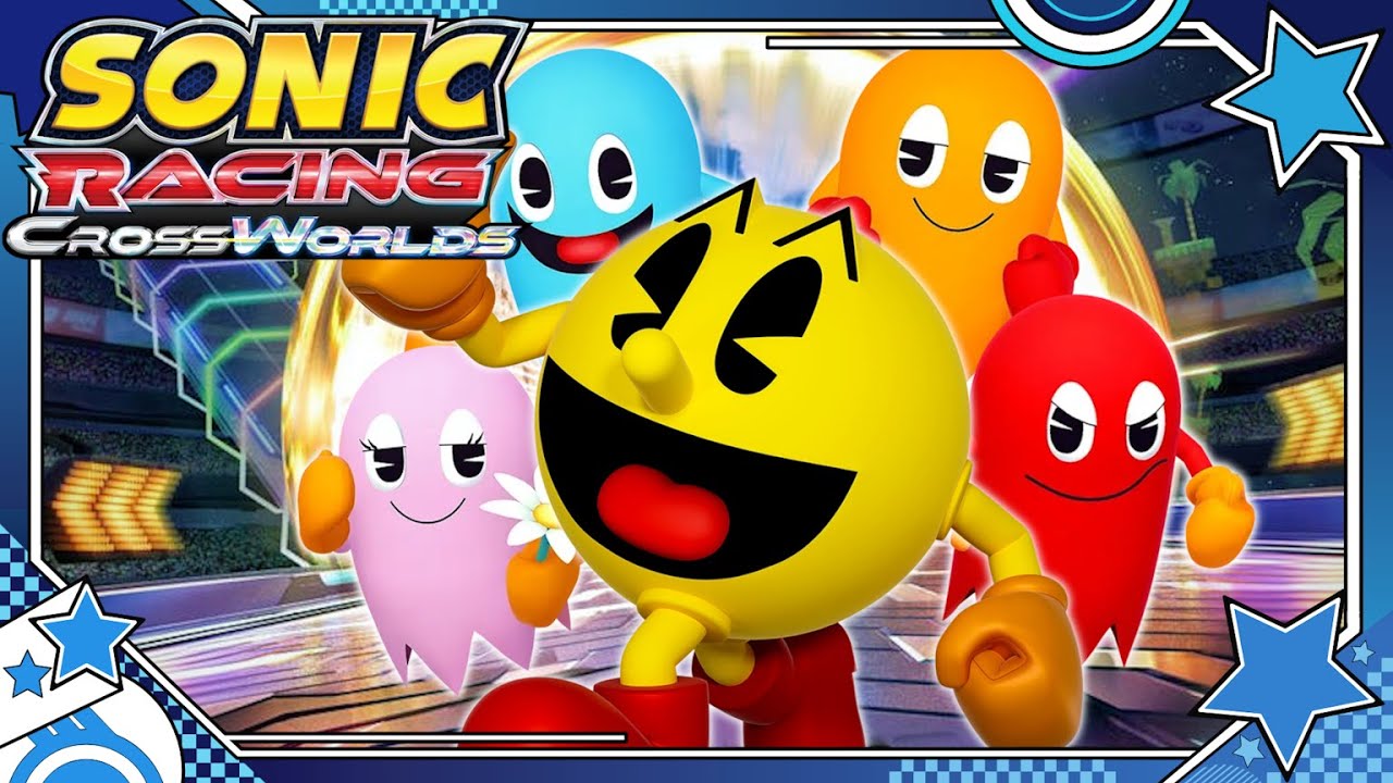 ✪ SONIC RACING CROSSWORLDS |Pac-Man DLC Full Gameplay [Exclusive Early Showcase] ✪