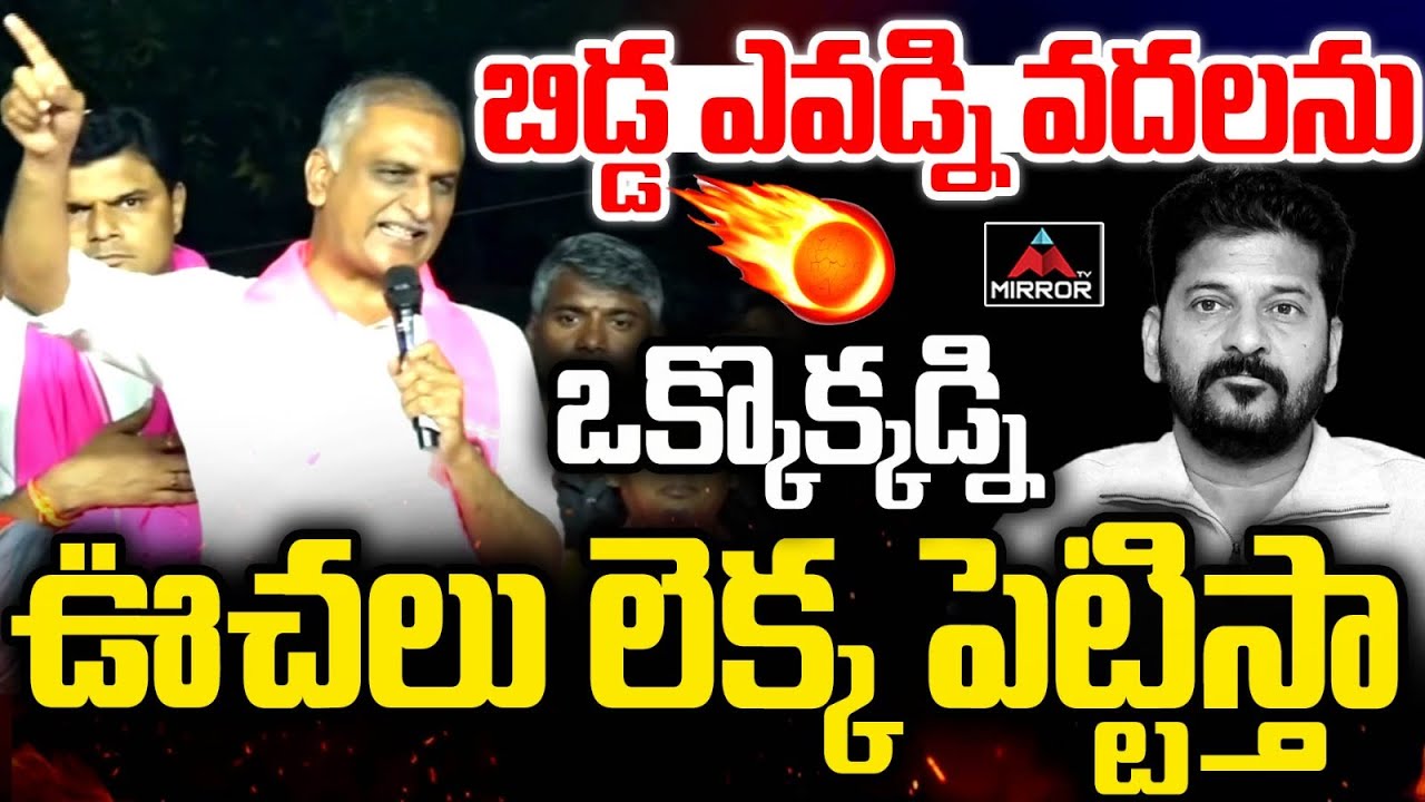 బిడ్డ ఎవడ్ని వదలను  : Harish Rao Mass Warning To Revanth Reddy  | KCR | TG Politics | MT