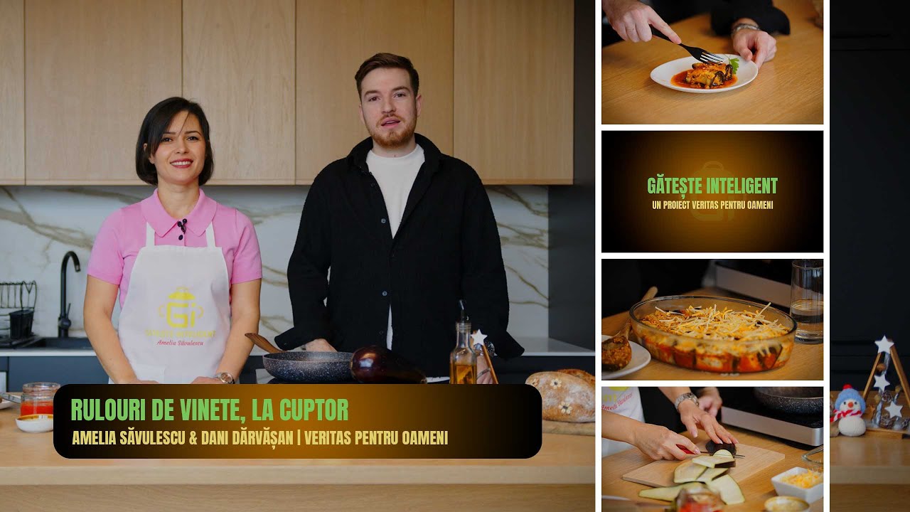 Rulouri de vinete, la cuptor - Amelia Săvulescu & Dani Dărvășan | Gătește inteligent #8