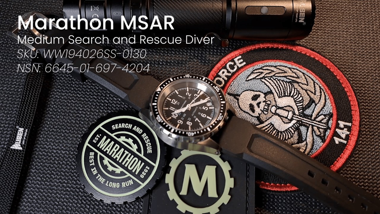 Marathon Medium Search and Rescue Diver (MSAR)—The Most Rugged 36mm Mil-Spec Diver