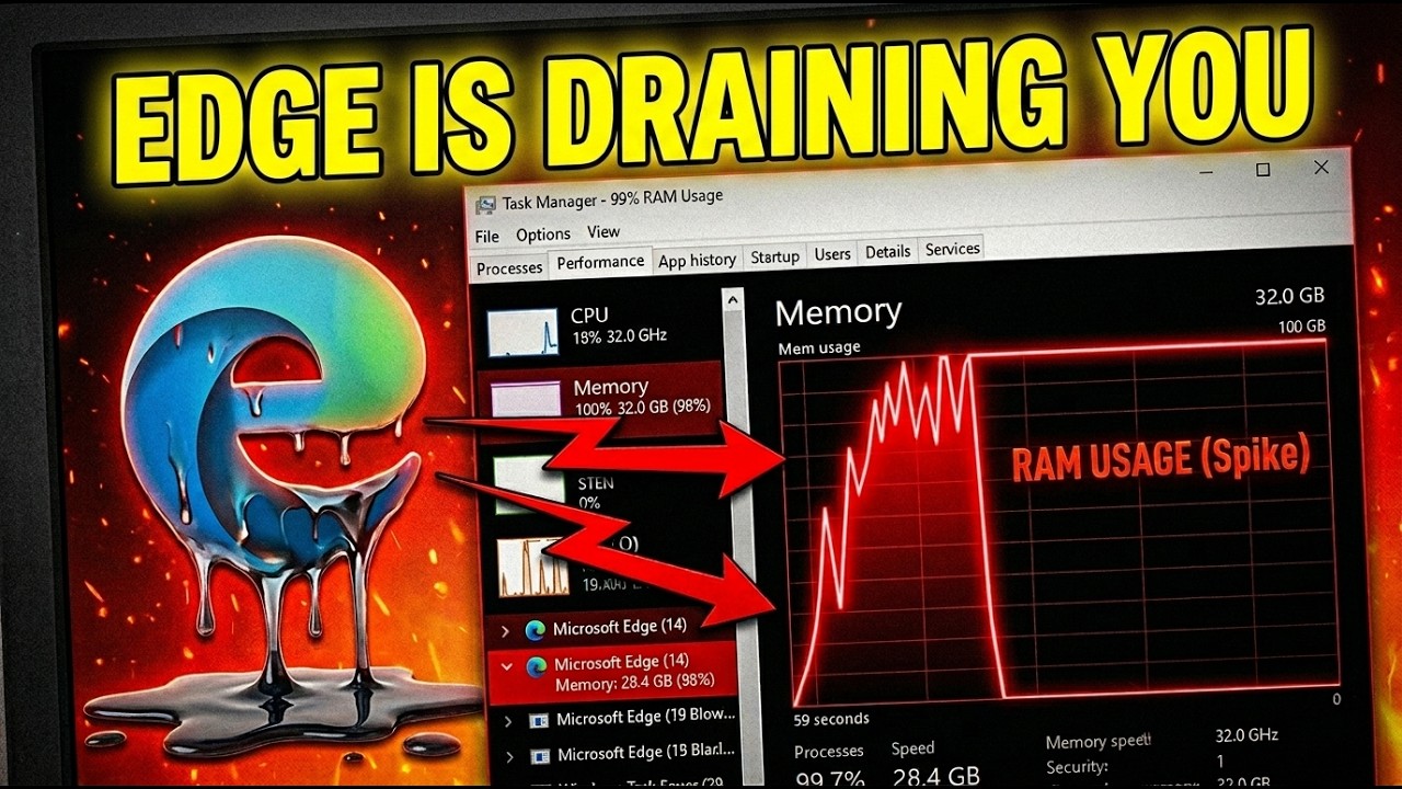 Stop Microsoft Edge From Stealing Your RAM (Soft Kill Method)