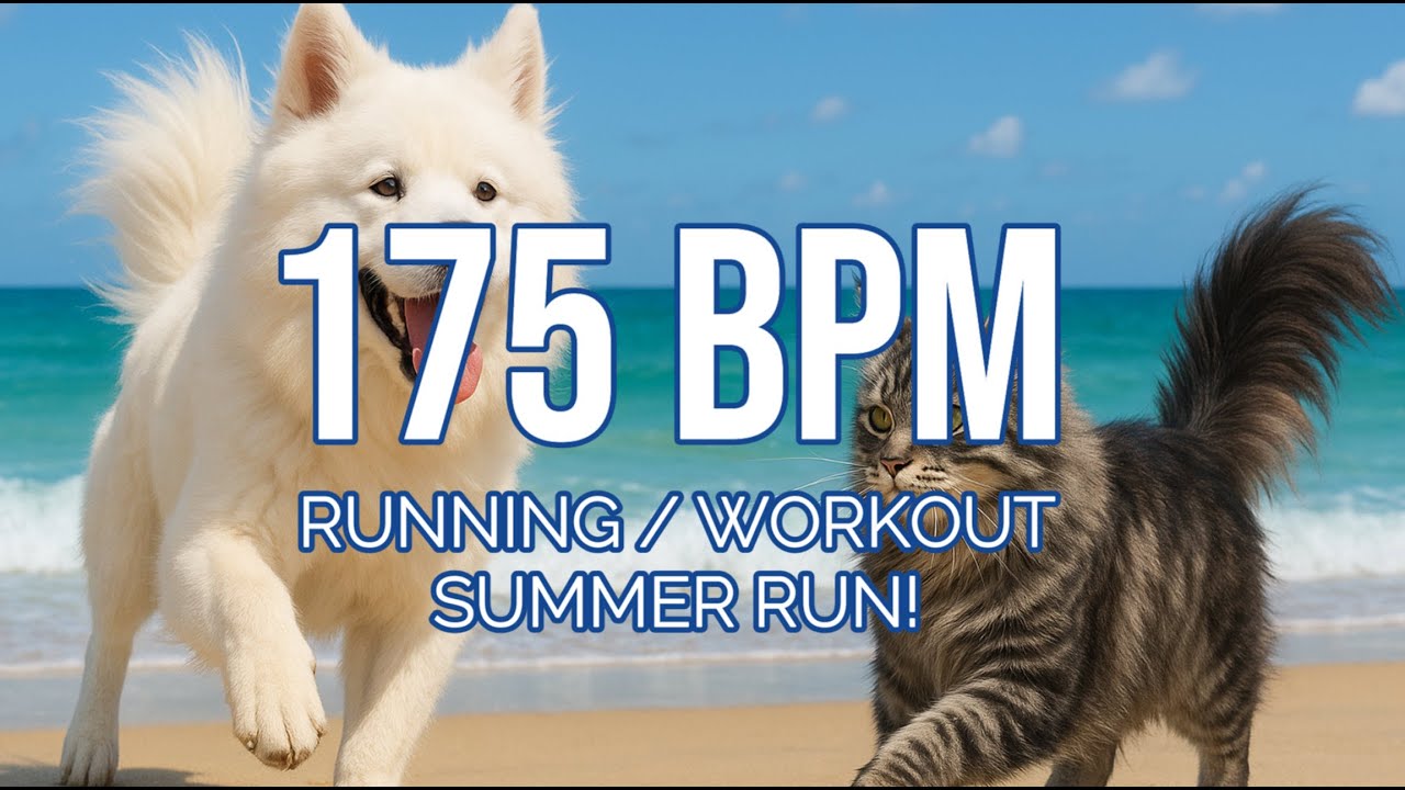 175 BPM Running Music | Focused Cadence Workout | 180 Min | Metronome Synced | Summer Running!