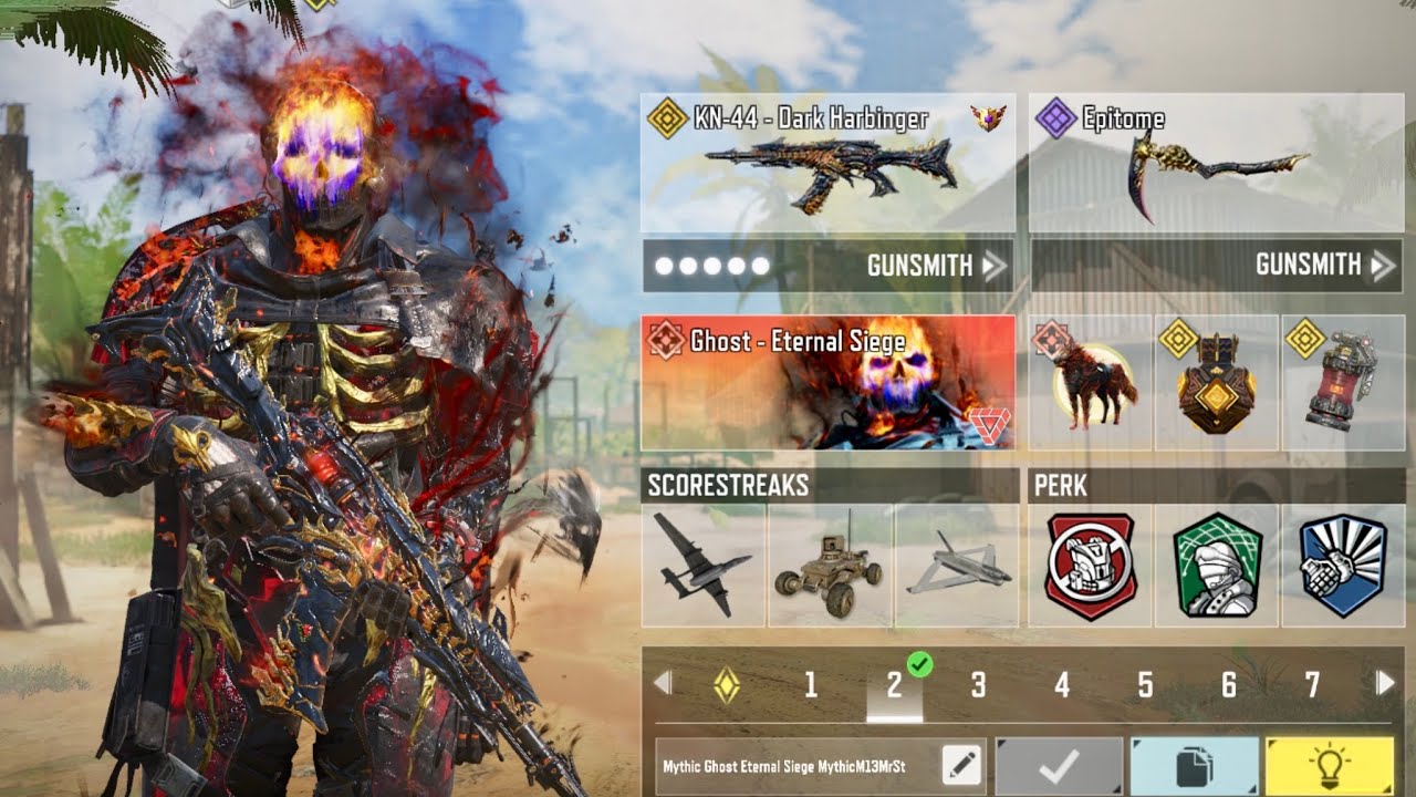 *New* Mythic Ghost Eternal Siege & Legendary KN44 Dark Harbinger are the most badass CODM S&D Combo💀