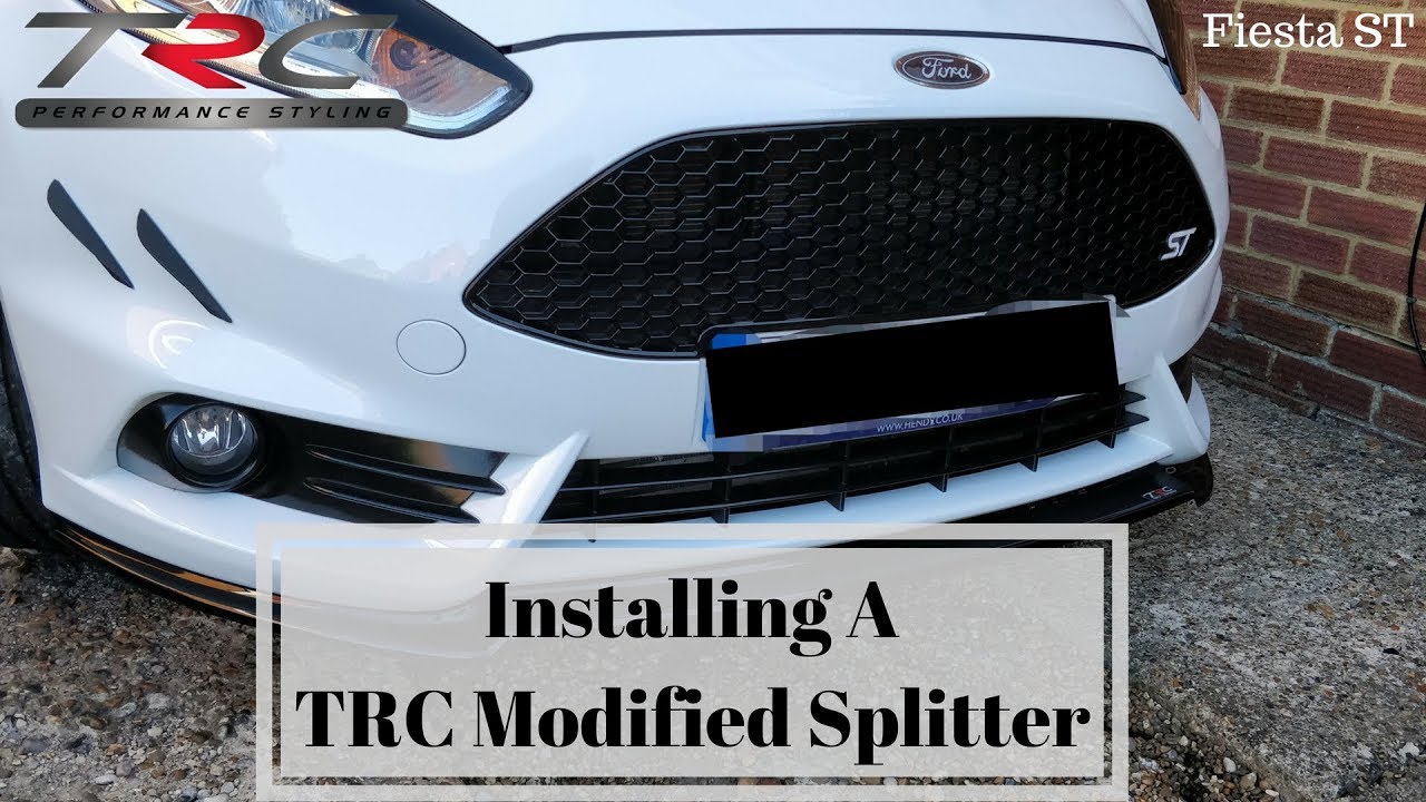 TRC Splitter Install - How To - Fiesta ST180