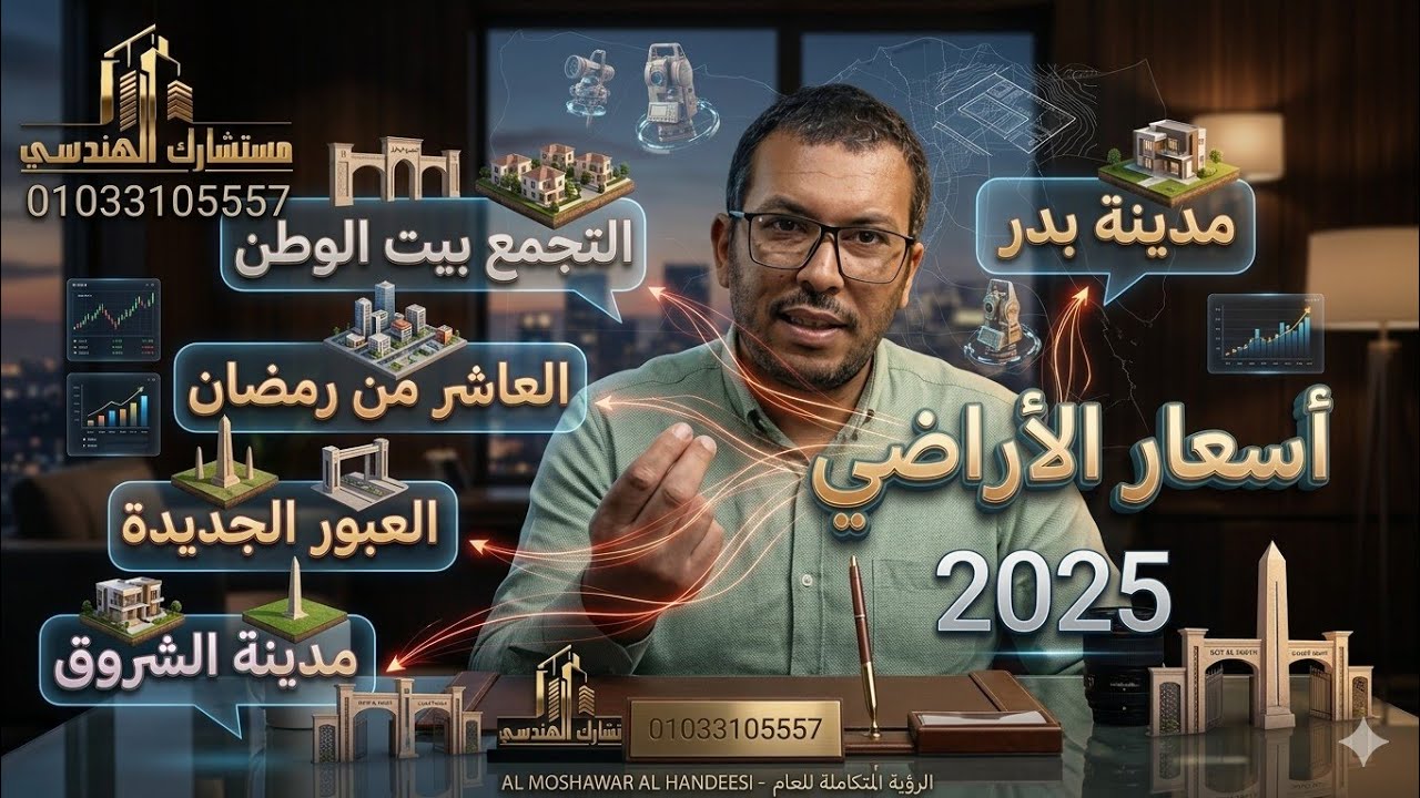 اسعار الاراضي  🔥🔥🔥🔥 في المدن الجديدة 2025 دهب دولار فضة بترول تقسيط استثمار