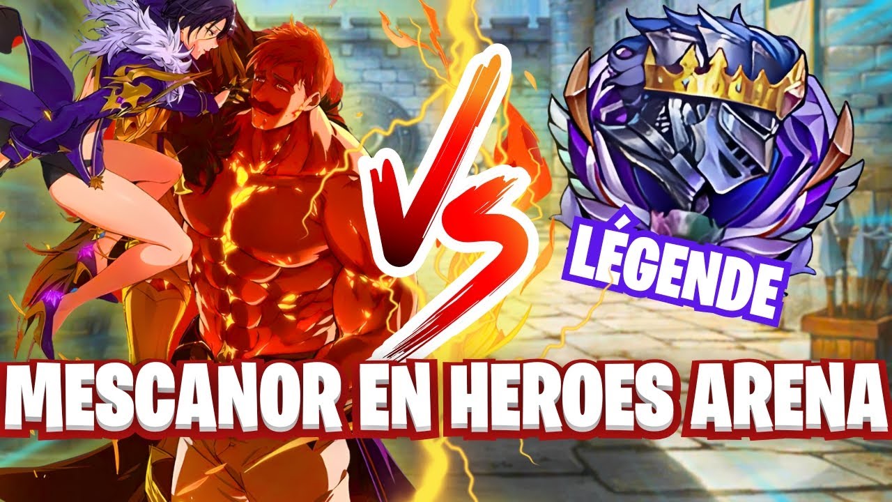 IL CASSE LE MODE DE JEU ! ESCANOR/MERLIN UR VS HEROES ARENA DIFFICULTÉ LÉGENDE ! | 7DS Grand Cross