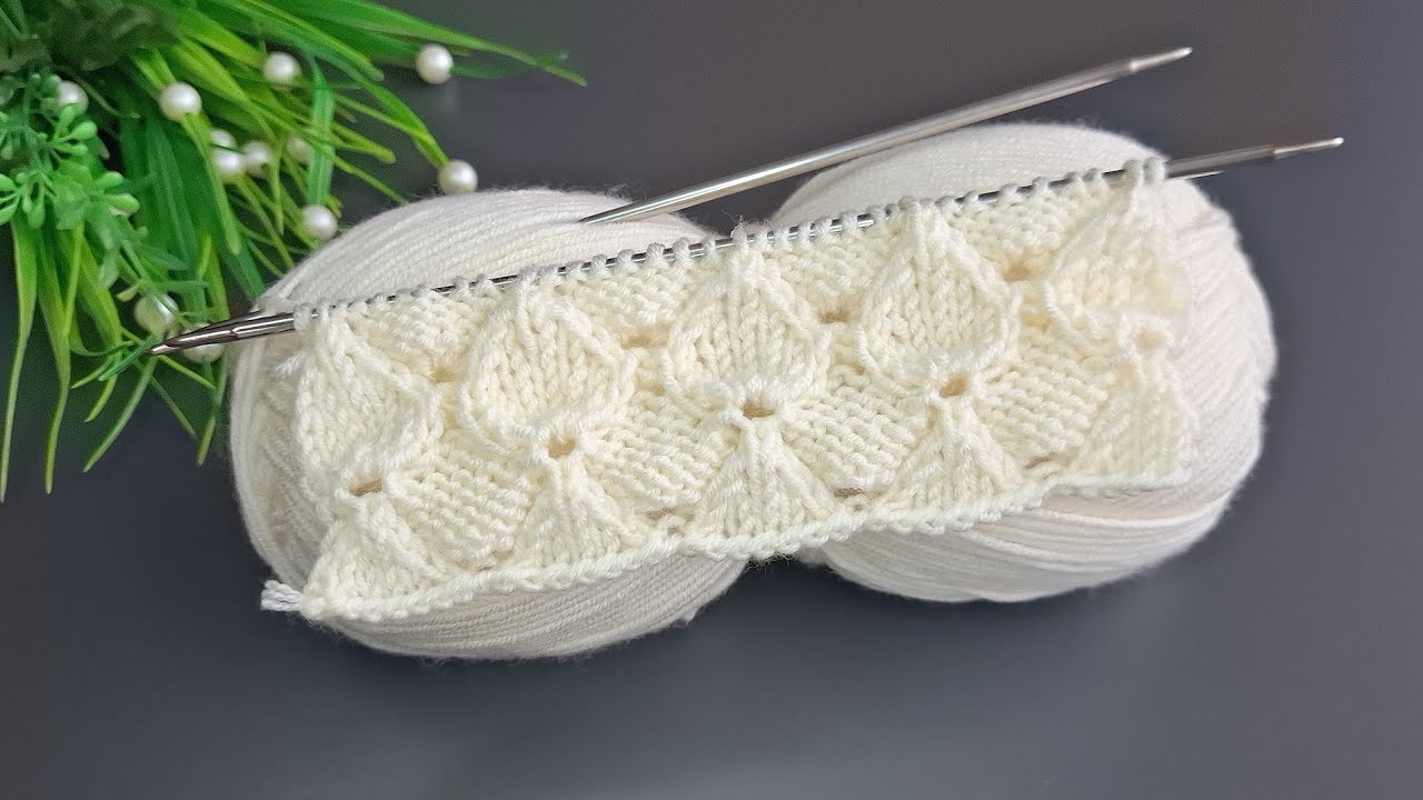 İki şiş kolay &ouml;rg&uuml; yelek model anlatımı ✅️Eays crochet knitting patterns
