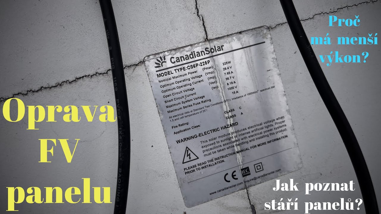 Oprava solárního panelu