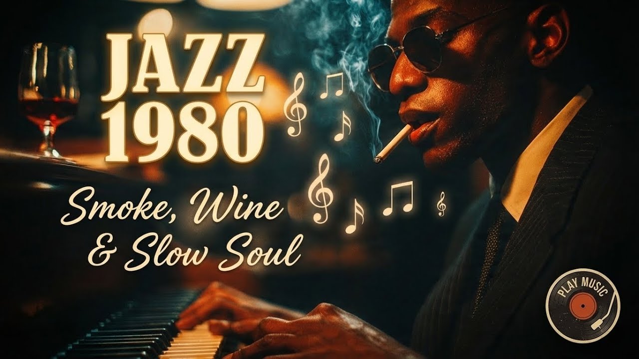Jazz 1980s Piano Night | Smoke, Wine & Slow Soul
