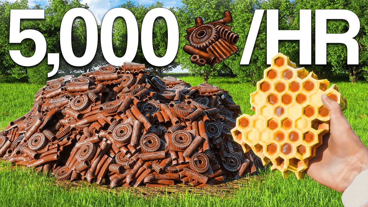 Эта пчелиная ферма производит бесконечное количество металлолома в Rust!