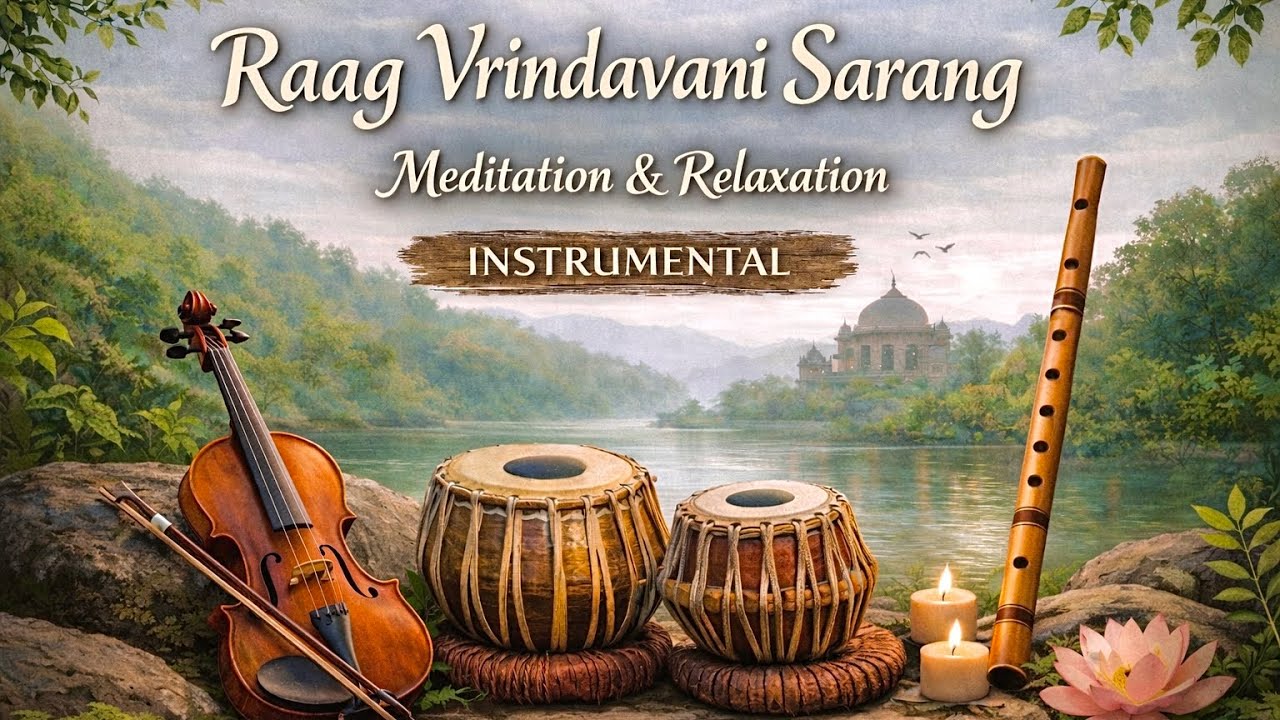 Raag Vrindavani Sarang | Peaceful Indian Classical Instrumental | Meditation & Yoga Music