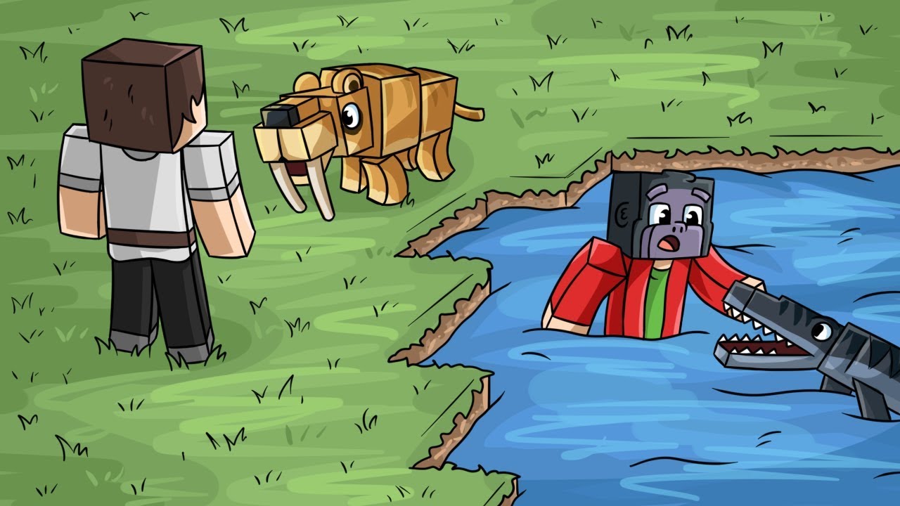 MOSASAURUS A TYGR! (Minecraft Dinosauři #11)