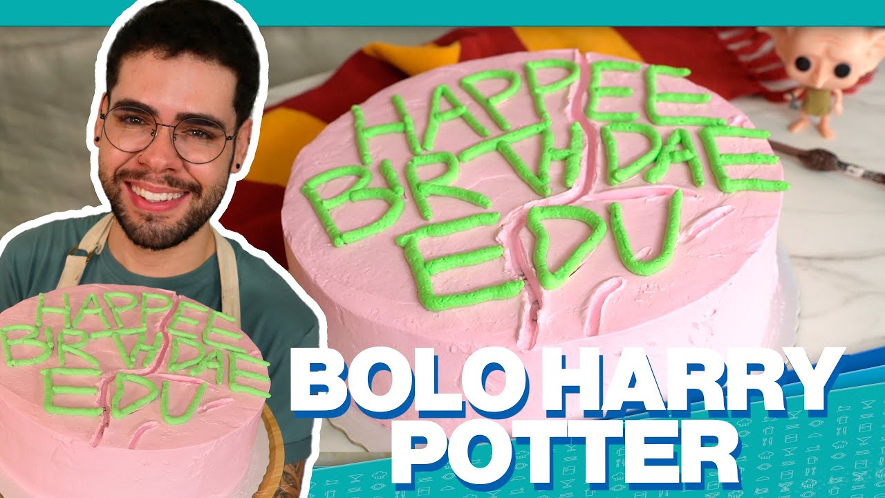 FIZ O BOLO DO HARRY POTTER | BOLO DO MEU ANIVERSÁRIO DE 26 ANOS