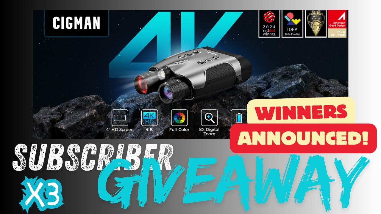 WINNERS ANNOUNCED! CIGMAN CNVPRO 4K Night Vision Binoculars | UAP Files podcast