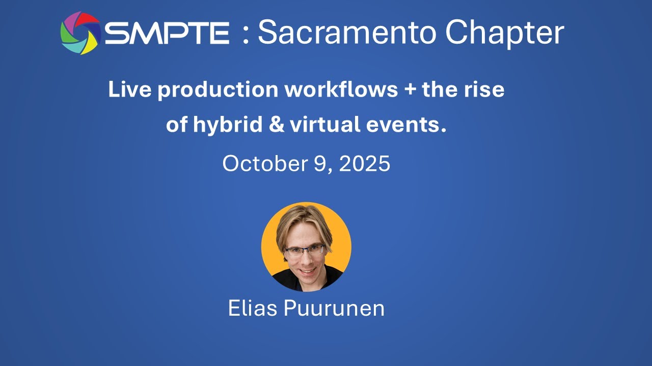 Live production workflows + the rise of hybrid & virtual events with Elias Puurunen