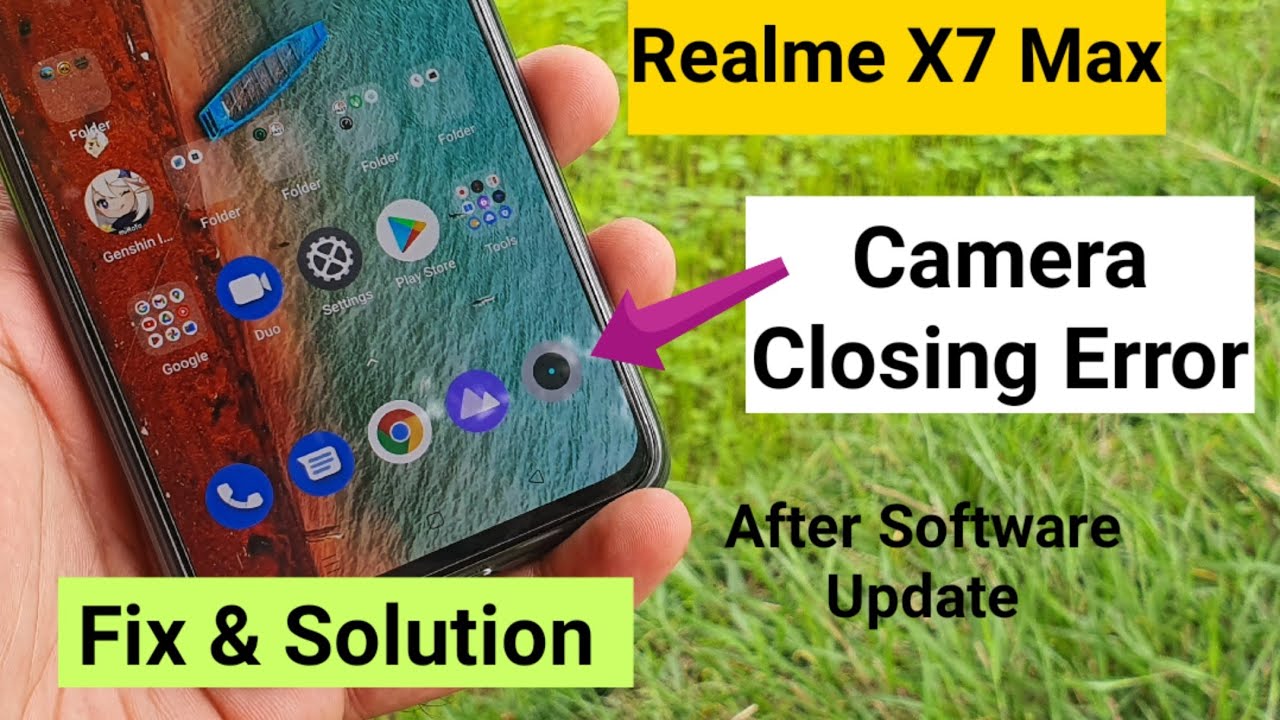 Realme X7 Max camera closing error  Fix & Solution after software update