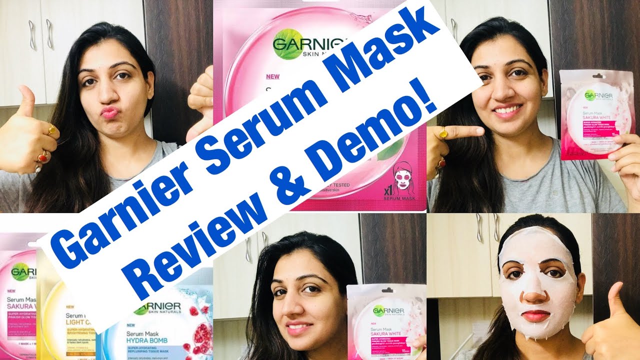 Garnier Serum Mask Sakura White Demo & Honest Review. Correct way to use & price. Stay Beautiful