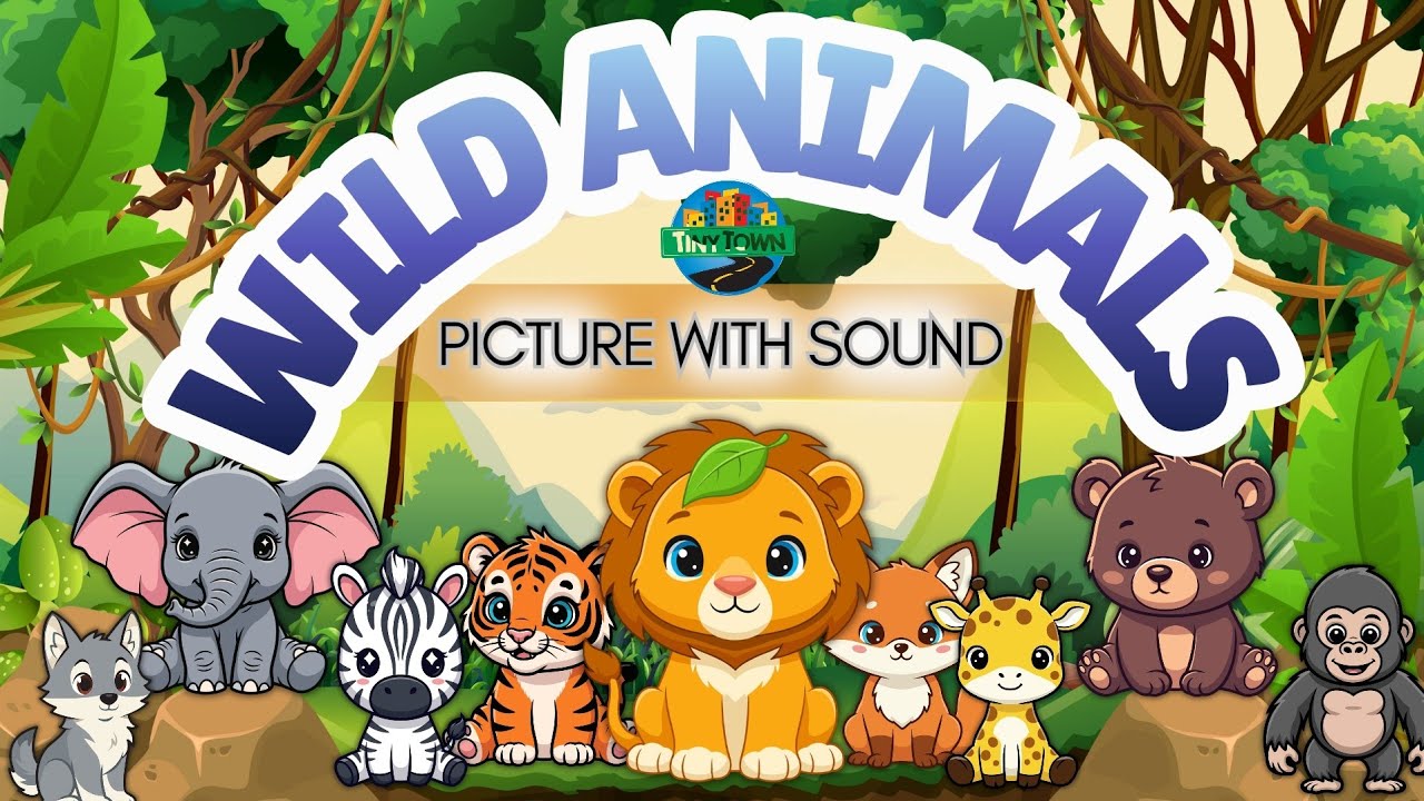 Animals Names for Kids 🦁🐘 | Learn Wild Animals Names #kidslearning #youtube #kidsvideo #animalnames 