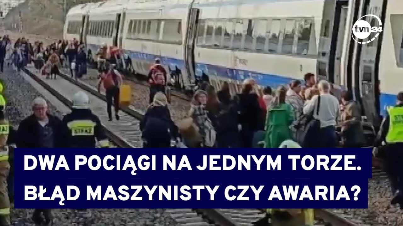 Mogło dojść do tragedii. Pociąg Intercity wjechał na niewłaściwy tor mimo sygnału na semaforze@TVN24
