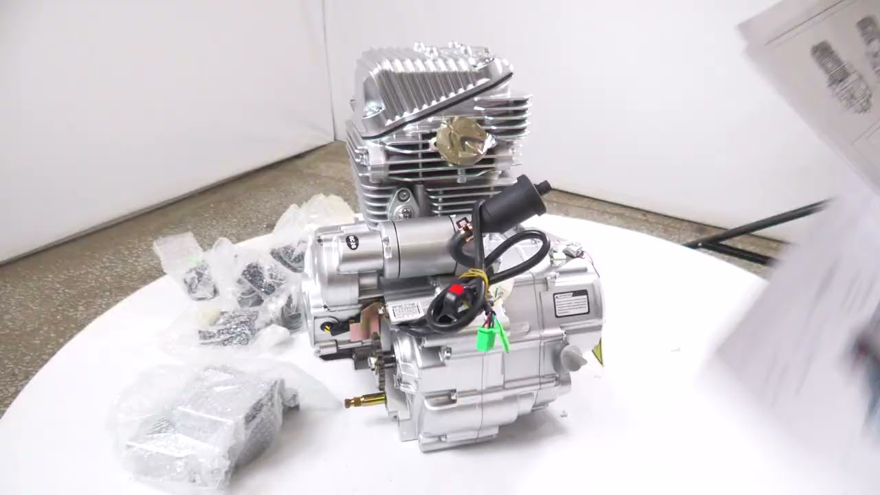 Двигатель ZONGSHEN 172FMМ-6 CB250-R (воздушное охлаждение) 5МКПП, кик+эл.старт