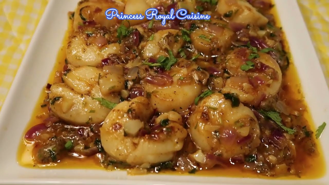 SCALLOPS PROVENCAL | French recipe | Princess Royal Cuisine