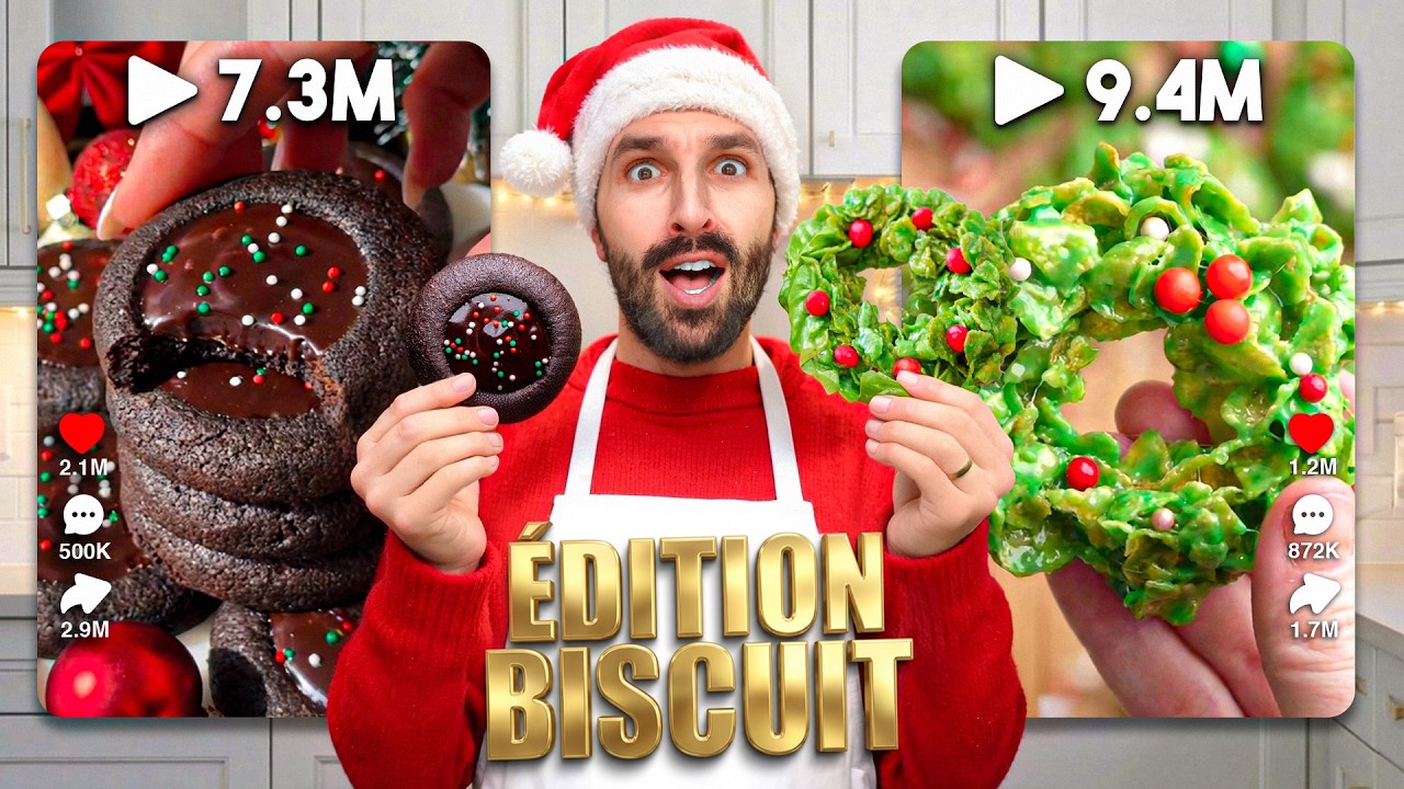 Je teste des RECETTES DE COOKIES de NOËL virales : Quelle est LA MEILLEURE ?