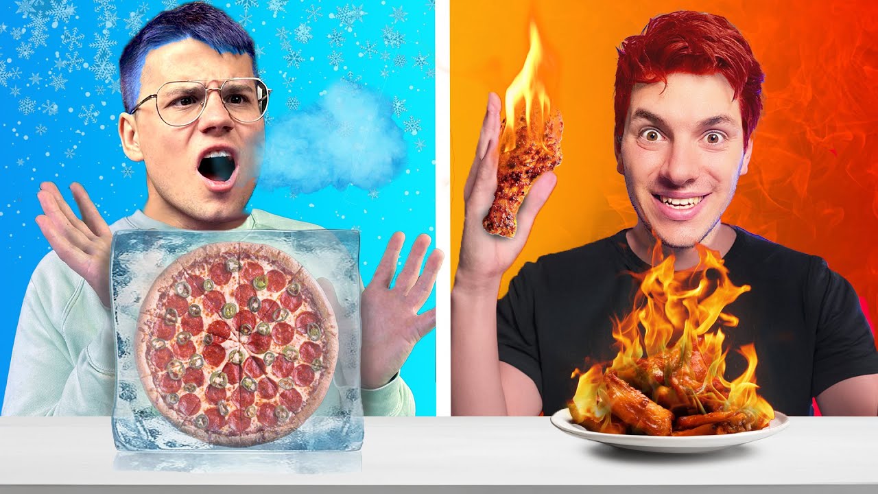 JEMY NAJBARDZIEJ HOT vs COLD JEDZENIE
