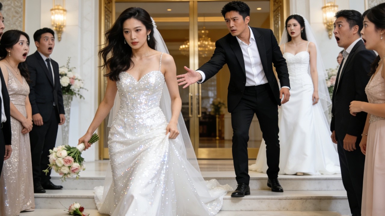 婚禮當天未婚夫卻要迎娶白月光，她轉身被三個財閥弟弟接回豪門，把她寵成寶！⭐️#短劇 #逆襲 #爽劇 #豪門 #打臉 #萌娃 Chinese short drama