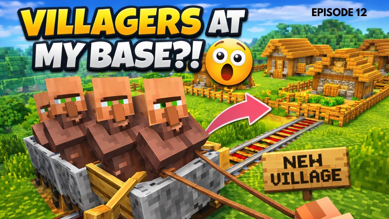 A Baby Zombie Killed My Villager 😱 | Minecraft No Commentary EP 12