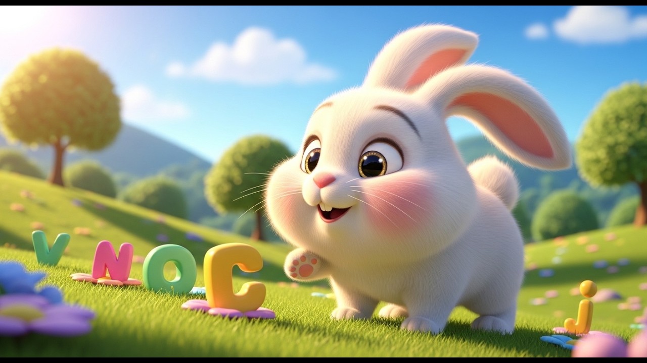 Hop Hop Bunny 🐰 Finds Hidden Letters Around the Park ✨ | Fun Adventure for Toddlers & Kids