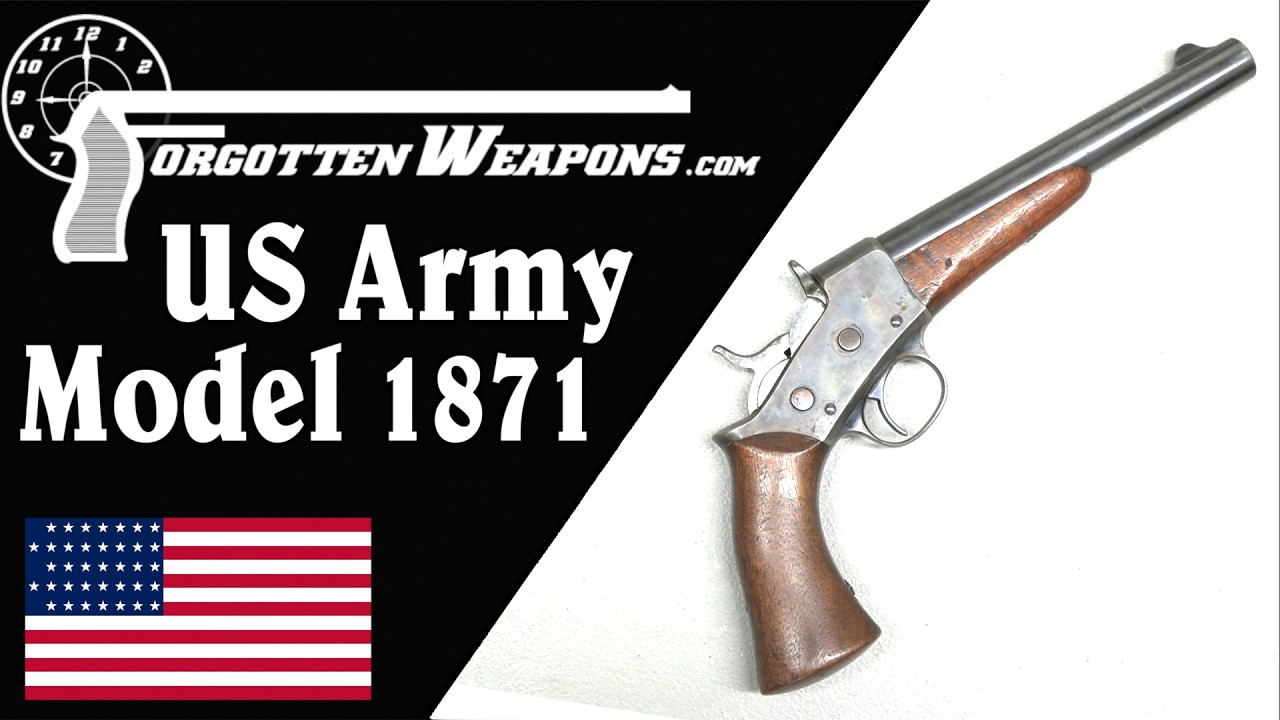 US Army 1871 Rolling Block Pistol - Obsolete When New