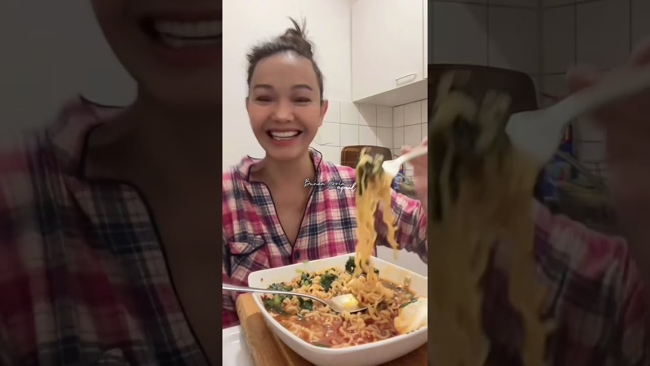 Bunda Corla Mukbang Mie Korea Pedas ❗