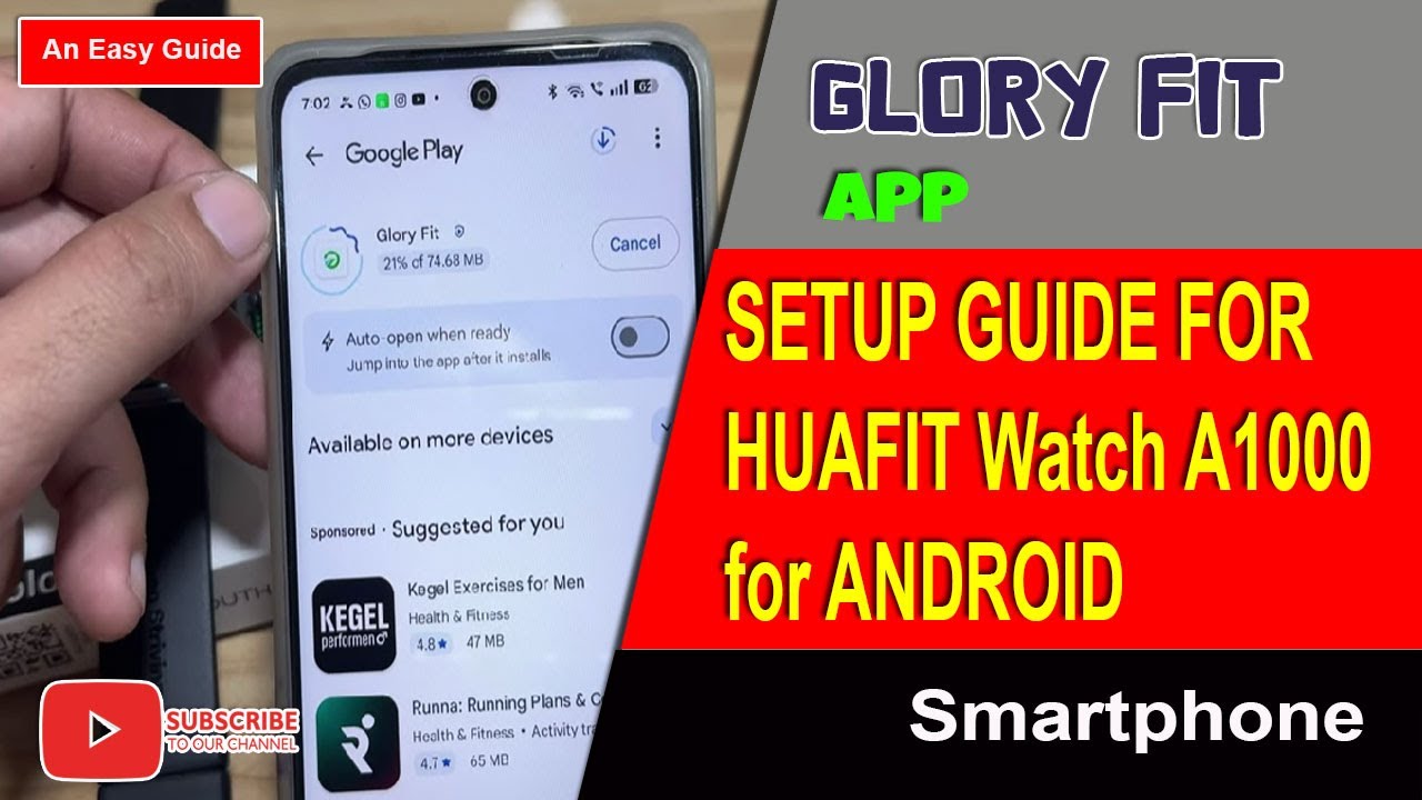 How to Connect Huafit Watch A1000 Smartwatch to Phone