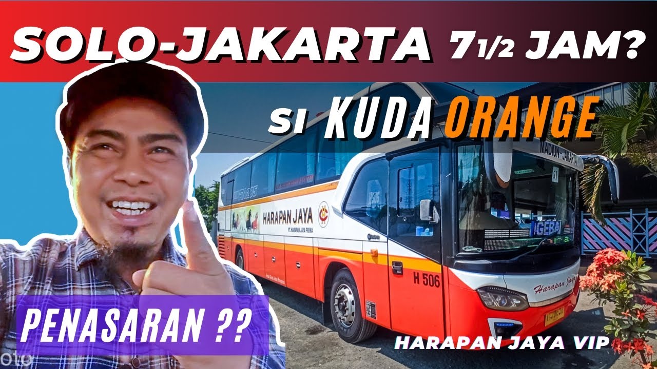 BUS HARAPAN JAYA VIP | BIS MALAM TERCEPAT SOLO JAKARTA | ANGKATAN PAGI | HINO RN285 AVANTE