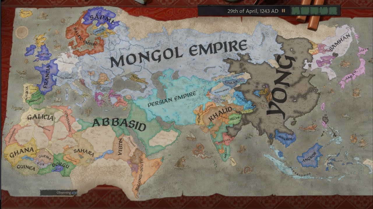 CK3 Timelapse but AI has access to more war options